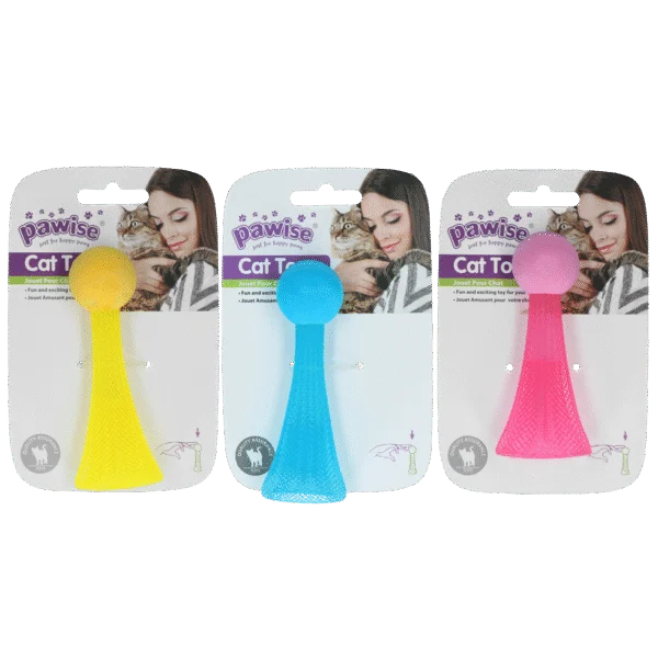 Gioco per gatti saltellante con luce LED lampeggiante, 10 cm – Pawise Cat Light-up Toy