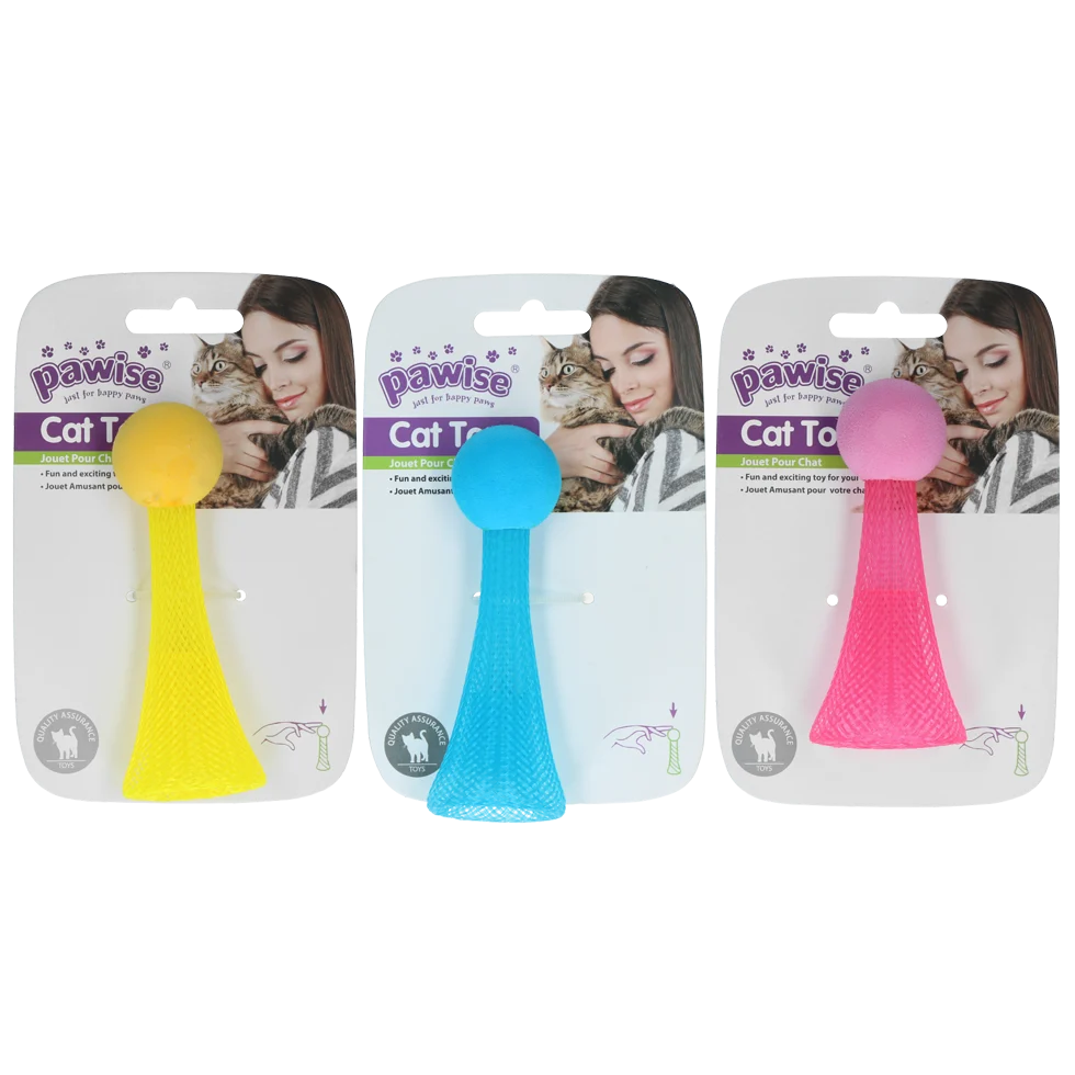 Gioco per gatti saltellante con luce LED lampeggiante, 10 cm – Pawise Cat Light-up Toy - immagine 1