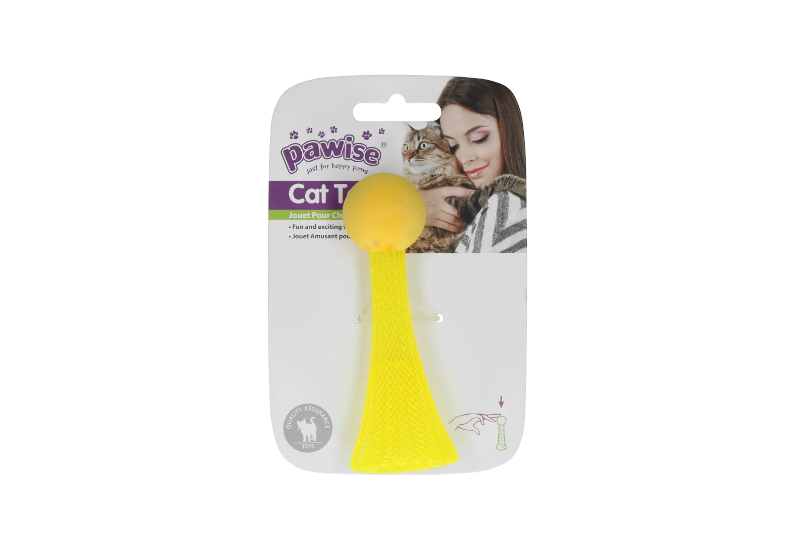 Gioco per gatti saltellante con luce LED lampeggiante, 10 cm – Pawise Cat Light-up Toy - immagine 4