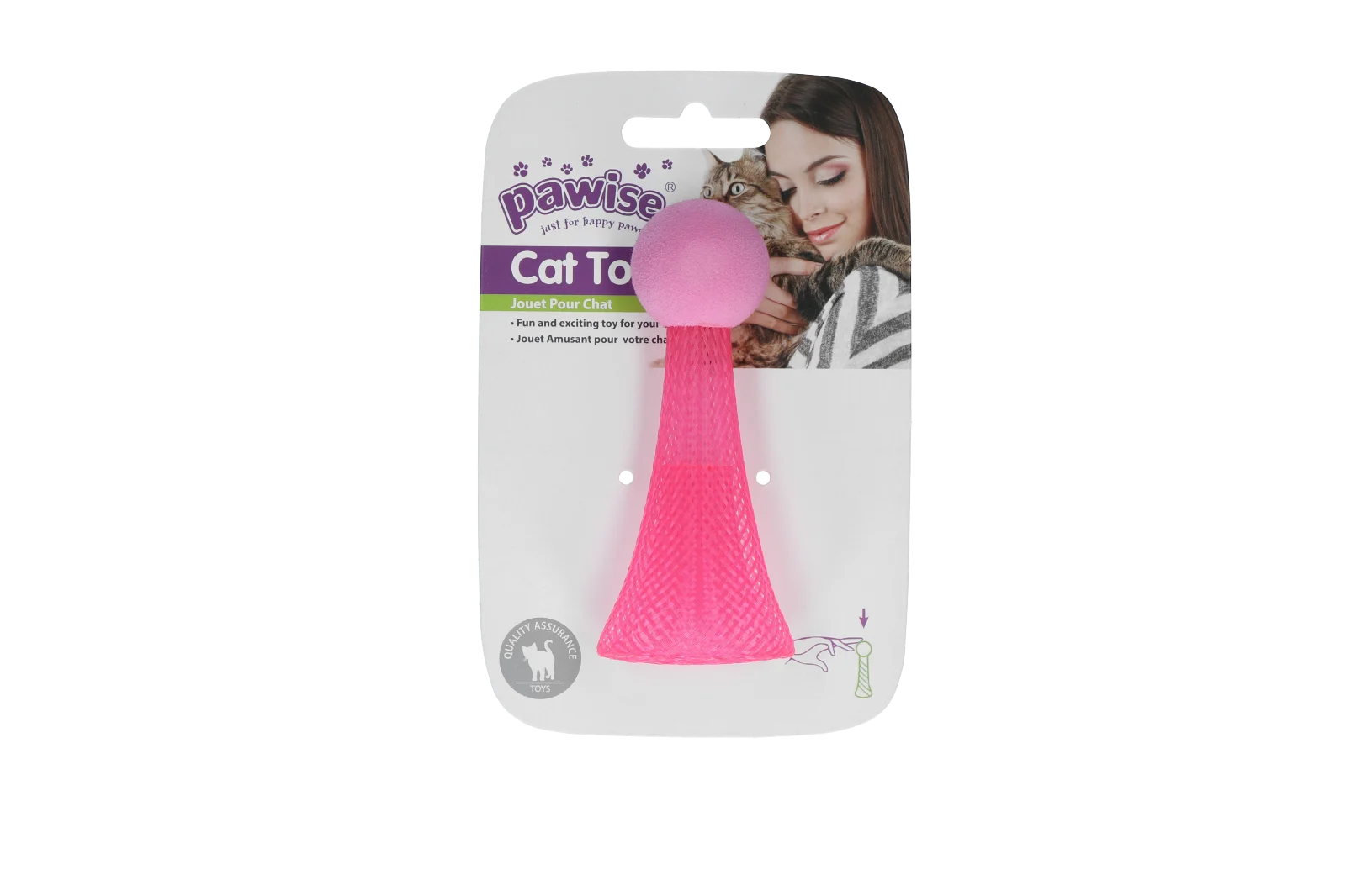Gioco per gatti saltellante con luce LED lampeggiante, 10 cm – Pawise Cat Light-up Toy - immagine 6