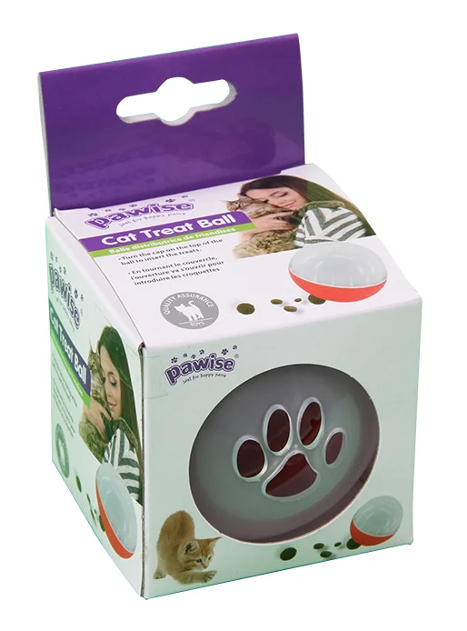 Palla port snack per gatti, ø 8 cm – Pawise Cat Treat Ball - immagine 1