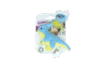 Peluche per gatti con erba gatta e piume, 12 x 12 cm – Pawise meow meow life Dinosaurus - immagine 4