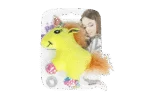 Peluche per gatti con erba gatta e piumette, 12 x 8 cm – Pawise meow meow life Unicorn - immagine 2