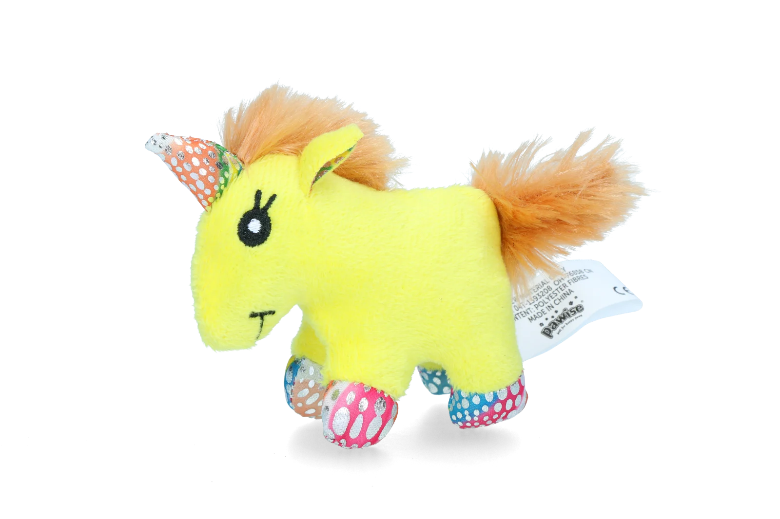 Peluche per gatti con erba gatta e piumette, 12 x 8 cm – Pawise meow meow life Unicorn - immagine 5
