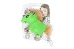 Peluche per gatti con erba gatta e piumette, 12 x 8 cm – Pawise meow meow life Unicorn - immagine 4