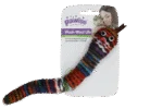 Serpente giocattolo in maglia con erba gatta e squeaker, 23 cm – Pawise Wool-Wool life Slang - immagine 3