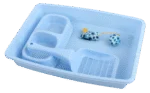 Set iniziale per gattini con lettiera e ciotola per il cibo, blu – Pawise Kitten Starter Set
