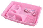 Kit di partenza per gattini con lettiera e ciotola, rosa – Pawise Kitten Starter Set