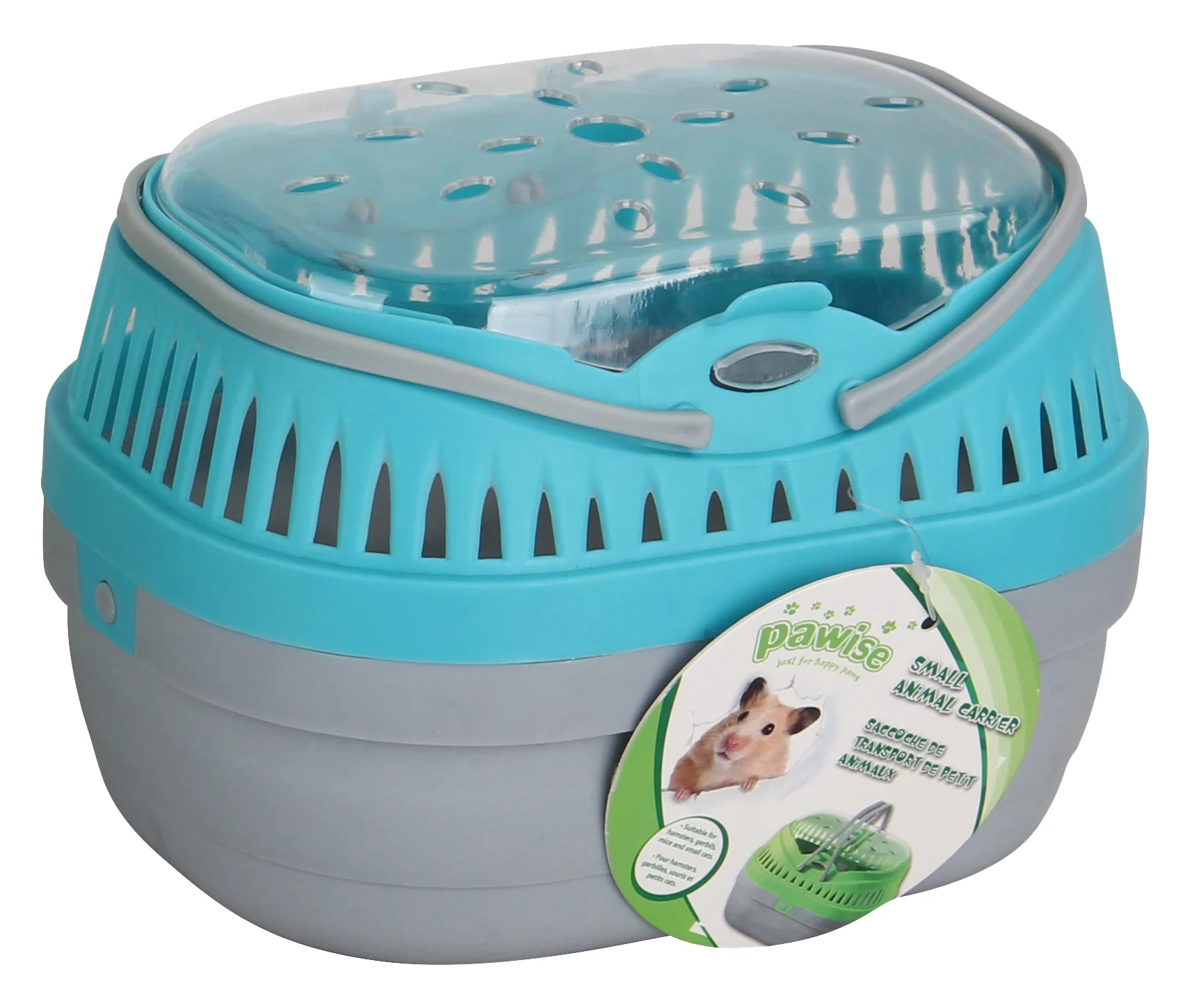 Trasportino per piccoli roditori, 23 x 17 x 15,5 cm – Pawise Small Pet Carrier S - immagine 1