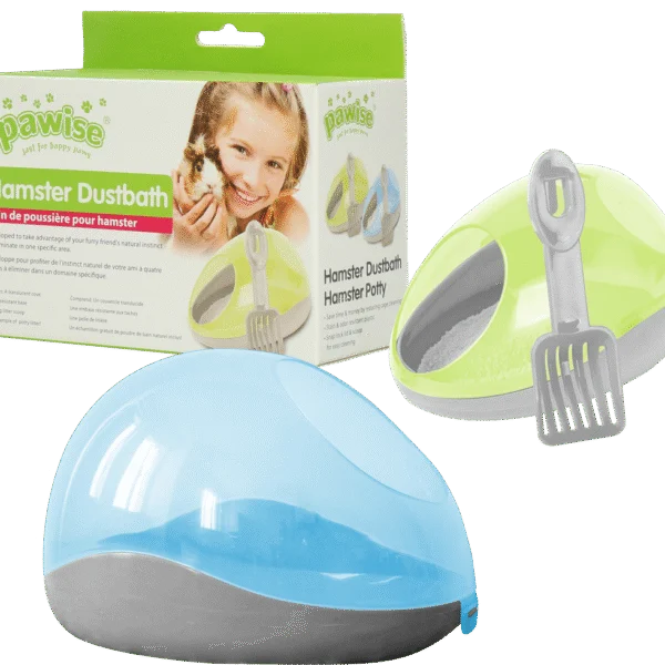 Toilette per criceti con lettiera e paletta – Pawise Hamster Dustbath / Potty