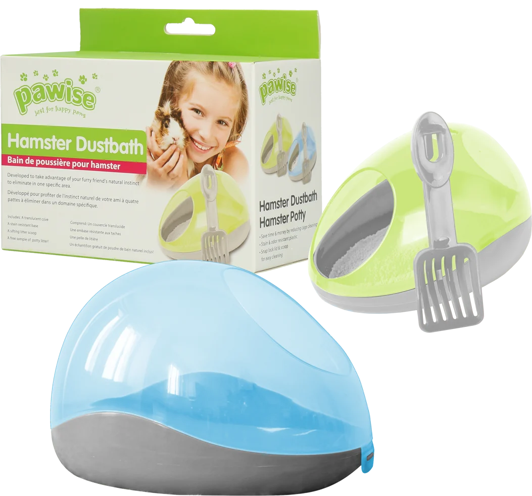 Toilette per criceti con lettiera e paletta – Pawise Hamster Dustbath / Potty - immagine 1