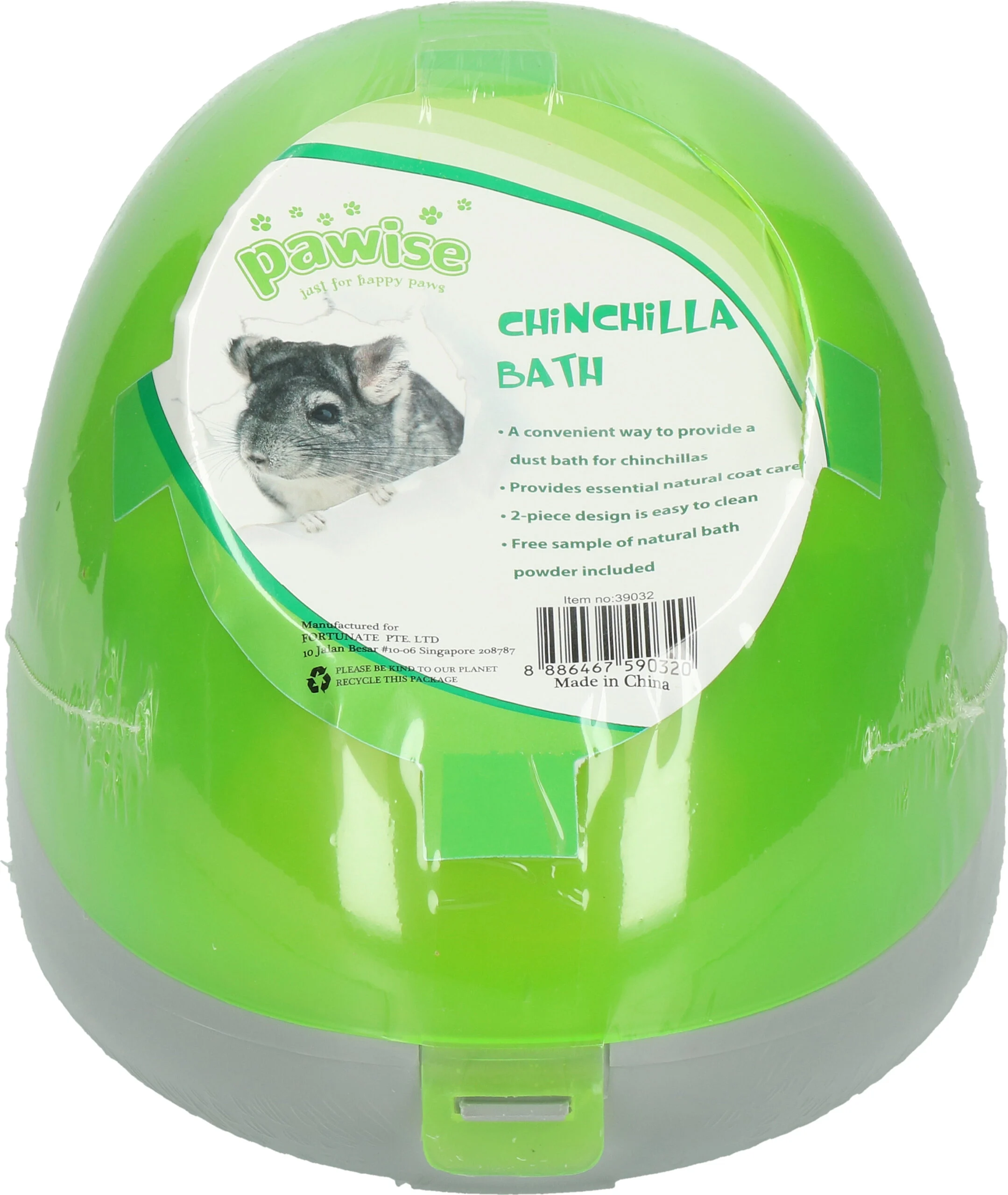 Vaschetta per il bagno di sabbia dei cincillà con substrato – Pawise Chinchilla Bath - immagine 2