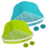 Toilette per roditori da fissare alle sbarre della gabbia, 32 x 22 x 14,5 cm – Pawise Litter Pan S - immagine 4