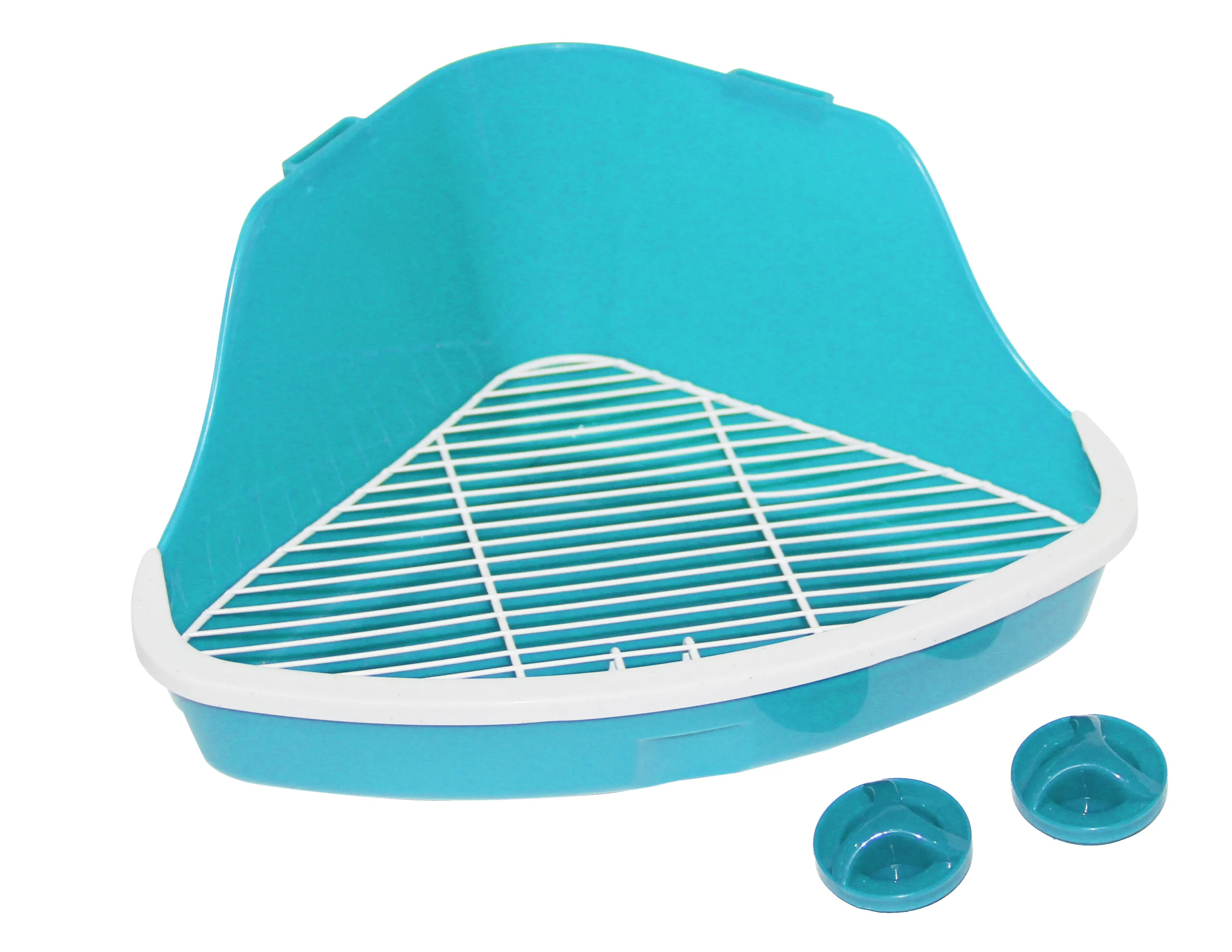 Toilette per roditori da fissare alle sbarre della gabbia, 32 x 22 x 14,5 cm – Pawise Litter Pan S - immagine 5