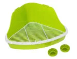 Toilette per roditori da fissare alle sbarre della gabbia, 32 x 22 x 14,5 cm – Pawise Litter Pan S - immagine 3