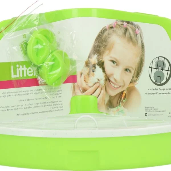 Toilette per roditori da fissare alle sbarre della gabbia, 32 x 22 x 14,5 cm – Pawise Litter Pan S
