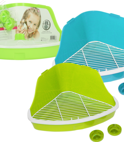 Toilette per roditori per gabbie a sbarre, taglia L – Pawise Litter Pan L