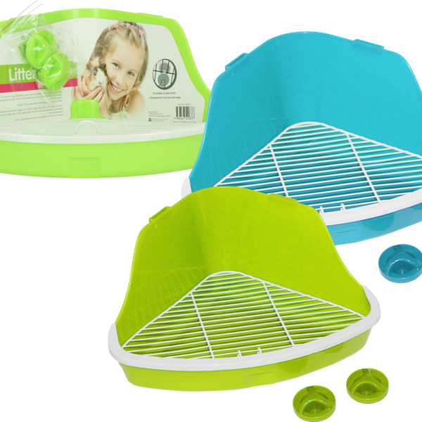 Toilette per roditori per gabbie a sbarre, taglia L – Pawise Litter Pan L