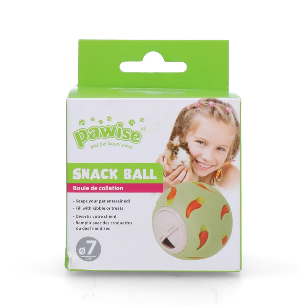 Pallina snack per piccoli animali, ø 7 cm – Pawise Snack Ball - immagine 1