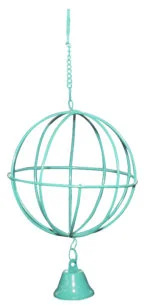 Palla port snack con campanellino per cavie e criceti, Ø 10 cm – Pawise Hay Ball - immagine 4