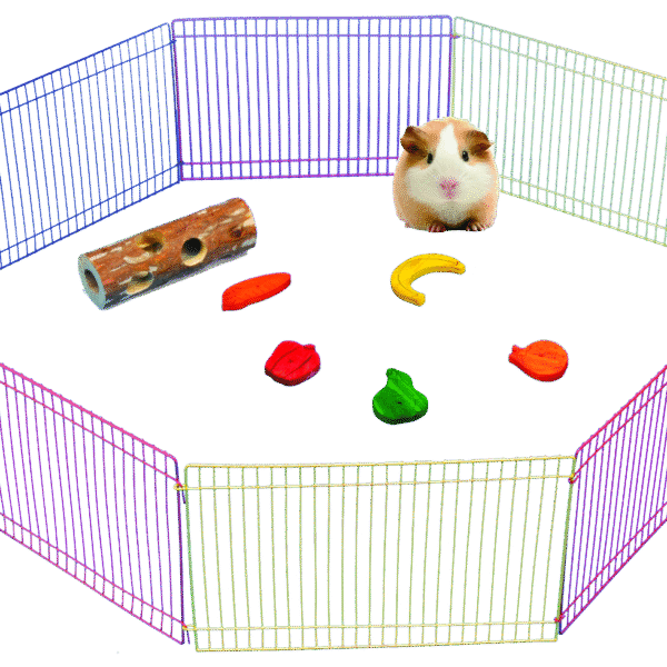 Recinto per piccoli roditori con 8 elementi pieghevoli, Ø 91 cm – Pawise Small Animal Play Pen