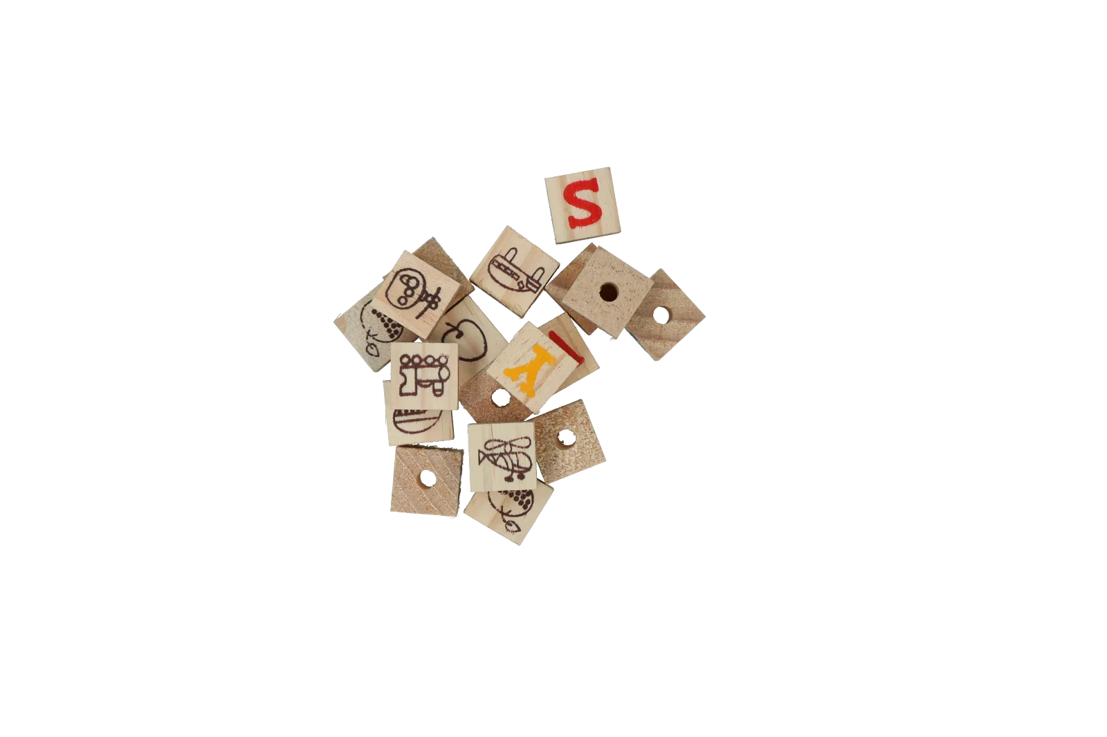 Blocchetti da rosicchiare in legno, 18 pezzi – Pawise Play Time Small Pet Speelblokken - immagine 3