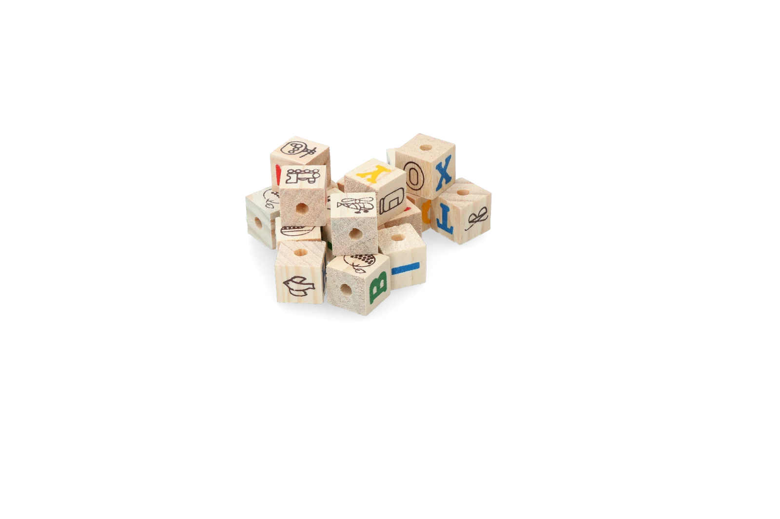 Blocchetti da rosicchiare in legno, 18 pezzi – Pawise Play Time Small Pet Speelblokken - immagine 2