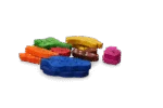 Gioco da rosicchiare in legno, 18 pezzi – Pawise Play Time Small Pet Fruit & Veggie mix - immagine 2