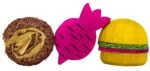 Cubetti da rosicchiare in legno e luffa per conigli e roditori – Pawise Wooden Loofah Pretty Toys No2 - immagine 2