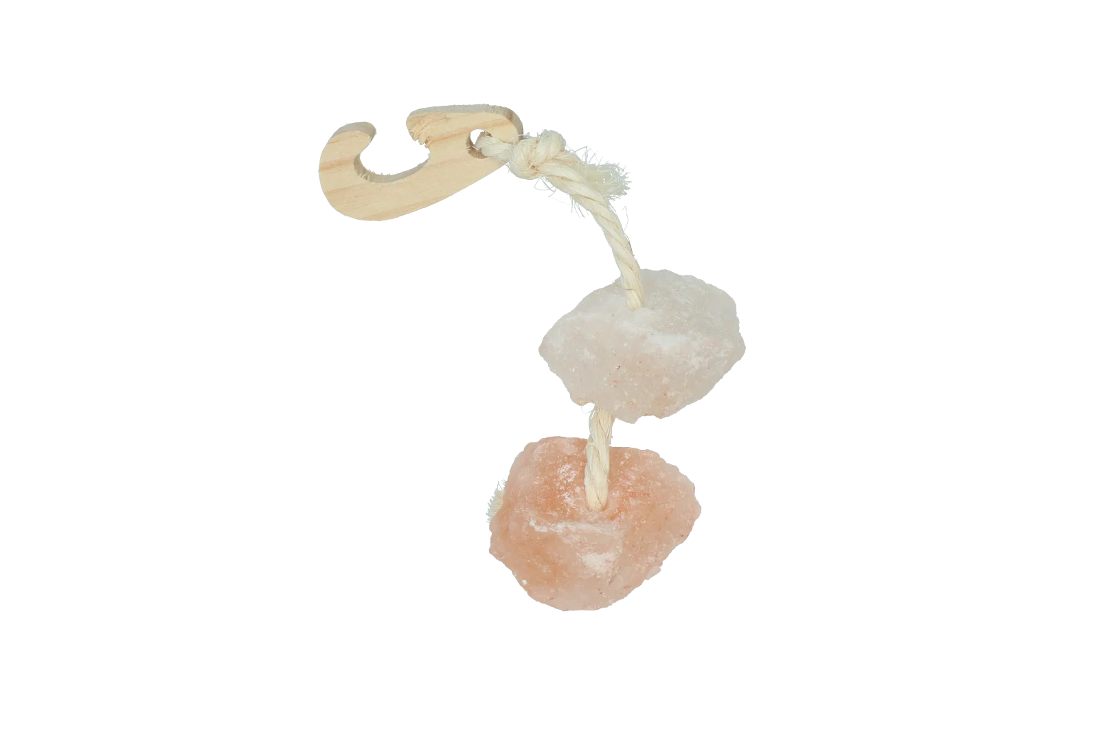 Pietra di sale dell’Himalaya con cordino – Pawise Himalayan Salt On A Rope - immagine 1