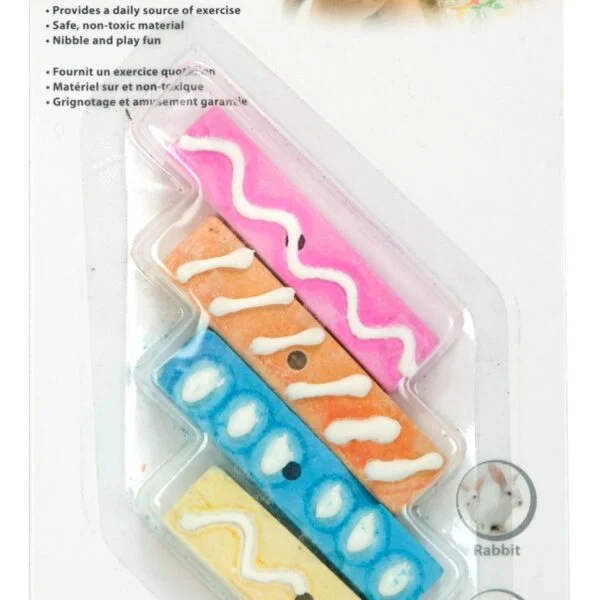 Snack da rosicchiare per conigli e porcellini d’India, 6 cm – Pawise Play & Chew Mineral Candy