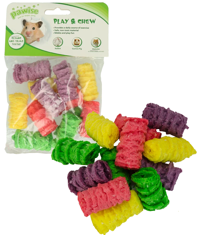 Gioco da rosicchiare per conigli e cavie, 4 x 2,5 cm – Pawise Play & Chew Pops S - immagine 2