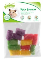 Gioco da rosicchiare per conigli e cavie, 4 x 2,5 cm – Pawise Play & Chew Pops S