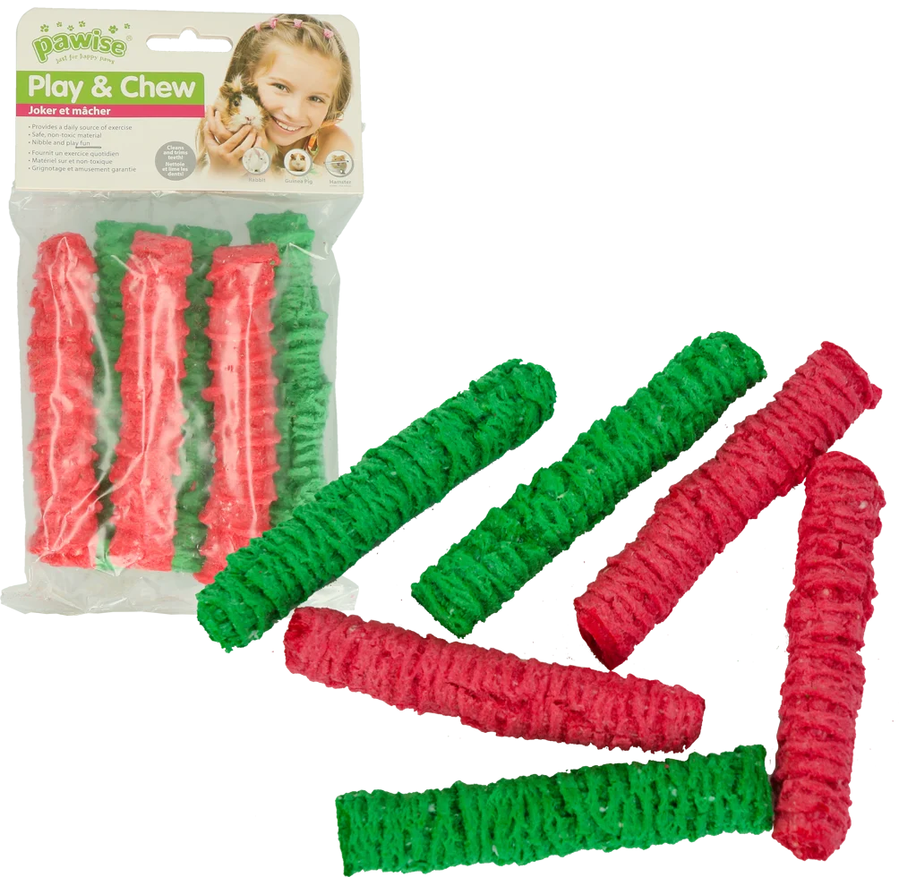 Lecca lecca da rosicchiare per conigli e porcellini d’India, 12 x 2,5 cm – Pawise Play & Chew Pops L - immagine 2
