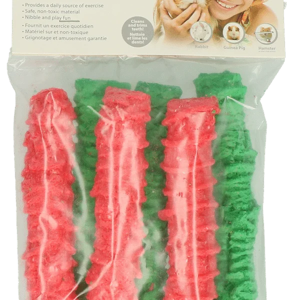 Lecca lecca da rosicchiare per conigli e porcellini d’India, 12 x 2,5 cm – Pawise Play & Chew Pops L