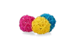 Pallina colorata da rosicchiare per conigli e roditori – Pawise Play & Chew Balls - immagine 2