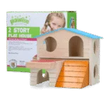 Casetta per piccoli roditori a 2 piani, 15 x 12 cm – Pawise 2 Story Play House