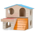 Casetta per piccoli roditori a 2 piani, 15 x 12 cm – Pawise 2 Story Play House - immagine 2