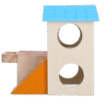 Casetta per piccoli roditori a 2 piani, 15 x 12 cm – Pawise 2 Story Play House - immagine 3