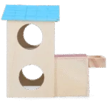 Casetta per piccoli roditori a 2 piani, 15 x 12 cm – Pawise 2 Story Play House - immagine 4