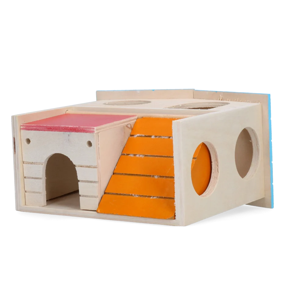 Casetta per piccoli roditori a 2 piani, 15 x 12 cm – Pawise 2 Story Play House - immagine 5