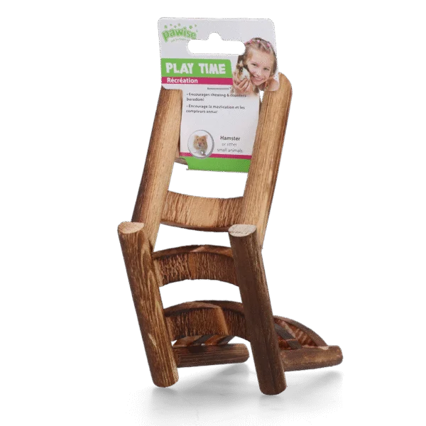 Scaletta in legno per criceti, 17 x 8 x 7 cm – Pawise WD Ladder Toy