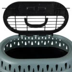 Trasportino per gatti con apertura superiore, verde, 48,3 x 31,8 x 27,4 cm – Petmate Top Load Cat Kennel - immagine 2