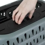 Trasportino per gatti con apertura superiore, verde, 48,3 x 31,8 x 27,4 cm – Petmate Top Load Cat Kennel - immagine 6