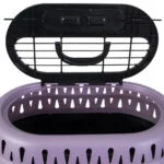 Trasportino per gatti con apertura superiore, viola, 48,3 x 31,8 x 27,4 cm – Petmate Top Load Cat Kennel - immagine 2