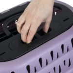 Trasportino per gatti con apertura superiore, viola, 48,3 x 31,8 x 27,4 cm – Petmate Top Load Cat Kennel - immagine 6