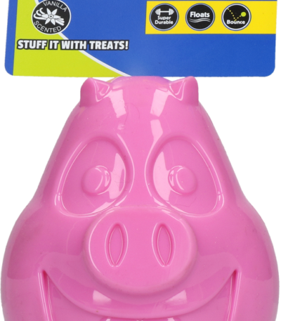 Gioco per cani in gomma TPR con apertura per snack, 12 cm – Petsport Mojo Friends Maiale L