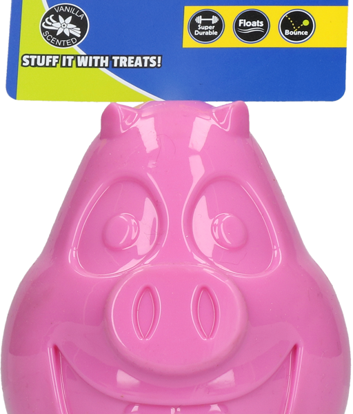 Gioco per cani in gomma TPR con apertura per snack, 12 cm – Petsport Mojo Friends Maiale L