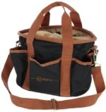 Borsa per la toelettatura con 6 tasche esterne e tracolla staccabile, nera, 28 x 20 x 22 cm – Covalliero Grooming Bag