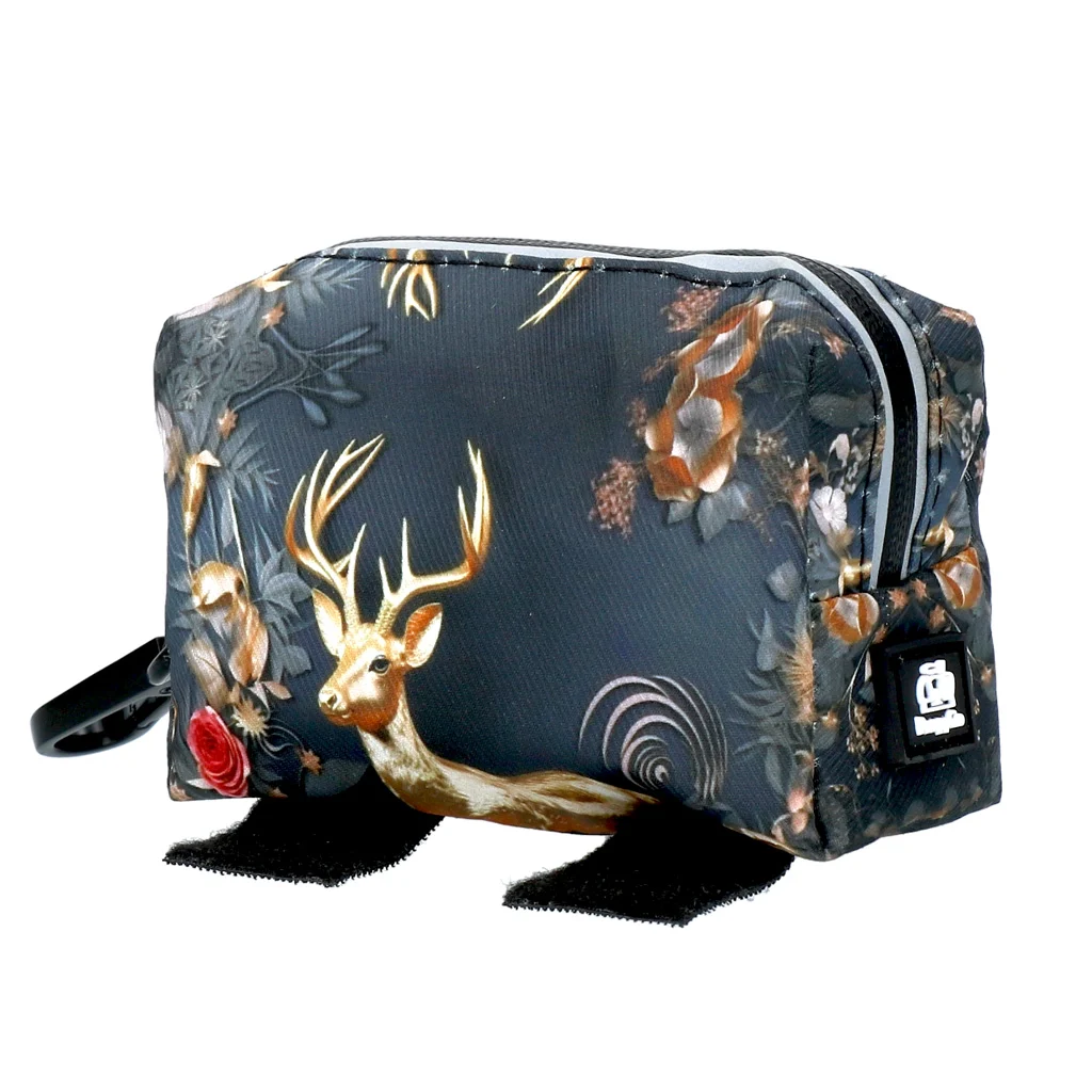 Porta sacchetti in tessuto con chiusura a zip – PoopyGo Eco Bag Edelhert - immagine 2